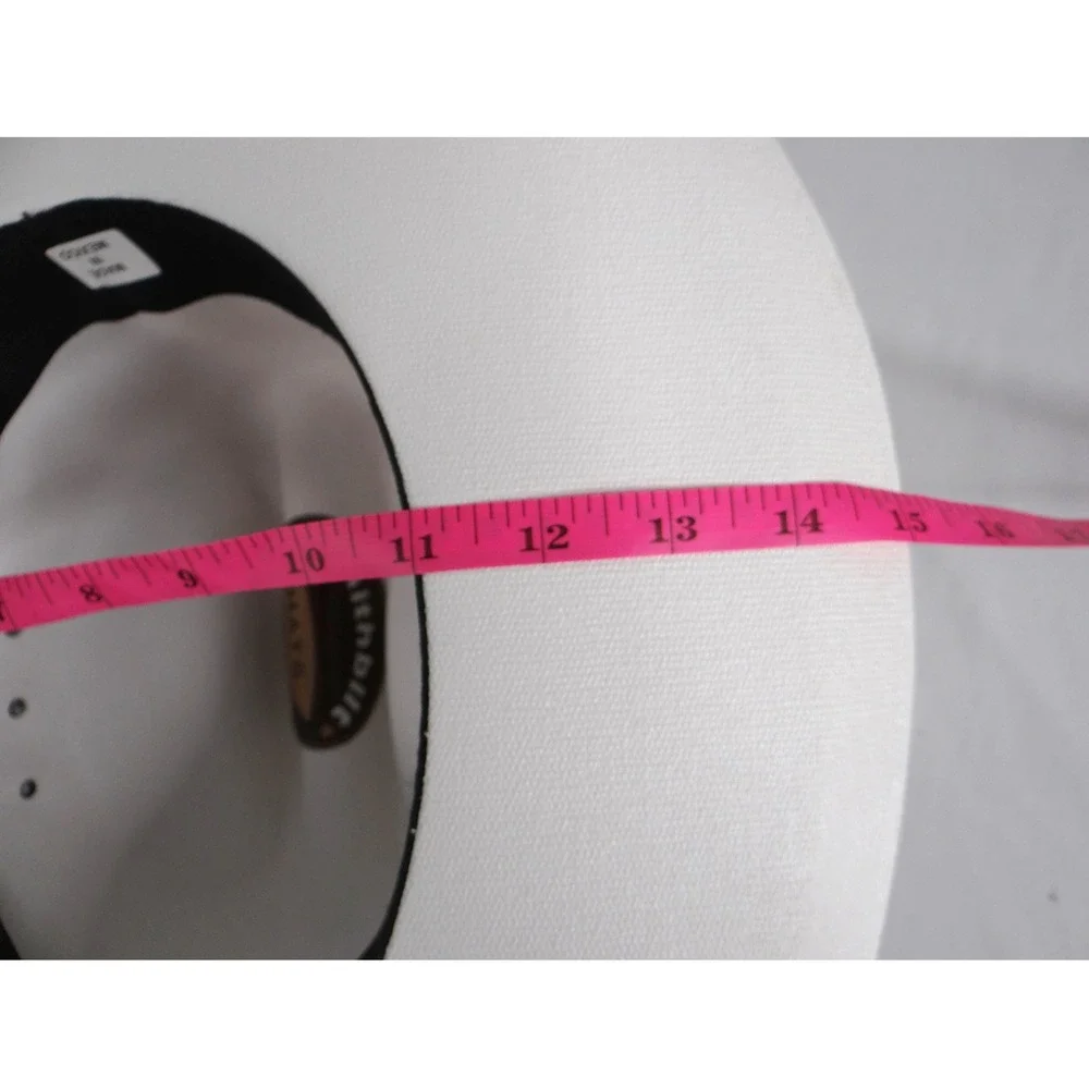 Smithbilt White‎ Straw Cowboy Hat Cattleman Crease Wide Brim Western Hat 2182